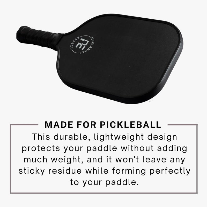 Pickleball Effect Pickleball Paddle Edge Guard Tape | Perfect Fit Pickle Ball Paddle Edge Protection Tape | No Wrinkling | Black | Wide Width - Image 3